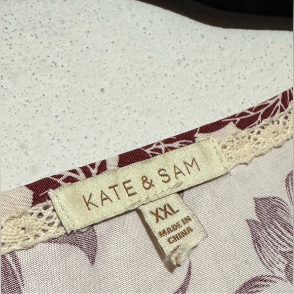 Kate & Sam (Anthropology style) Cotton Floral XXL 2X Floral Print Maxi Dress - Picture 4 of 8